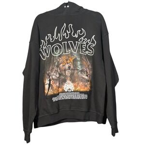 Darc Sport Wolves Club Cerberus V2 Vintage Pierce Hoodie Black Mens Medium